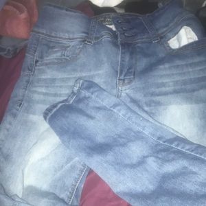 Dark blue jeans